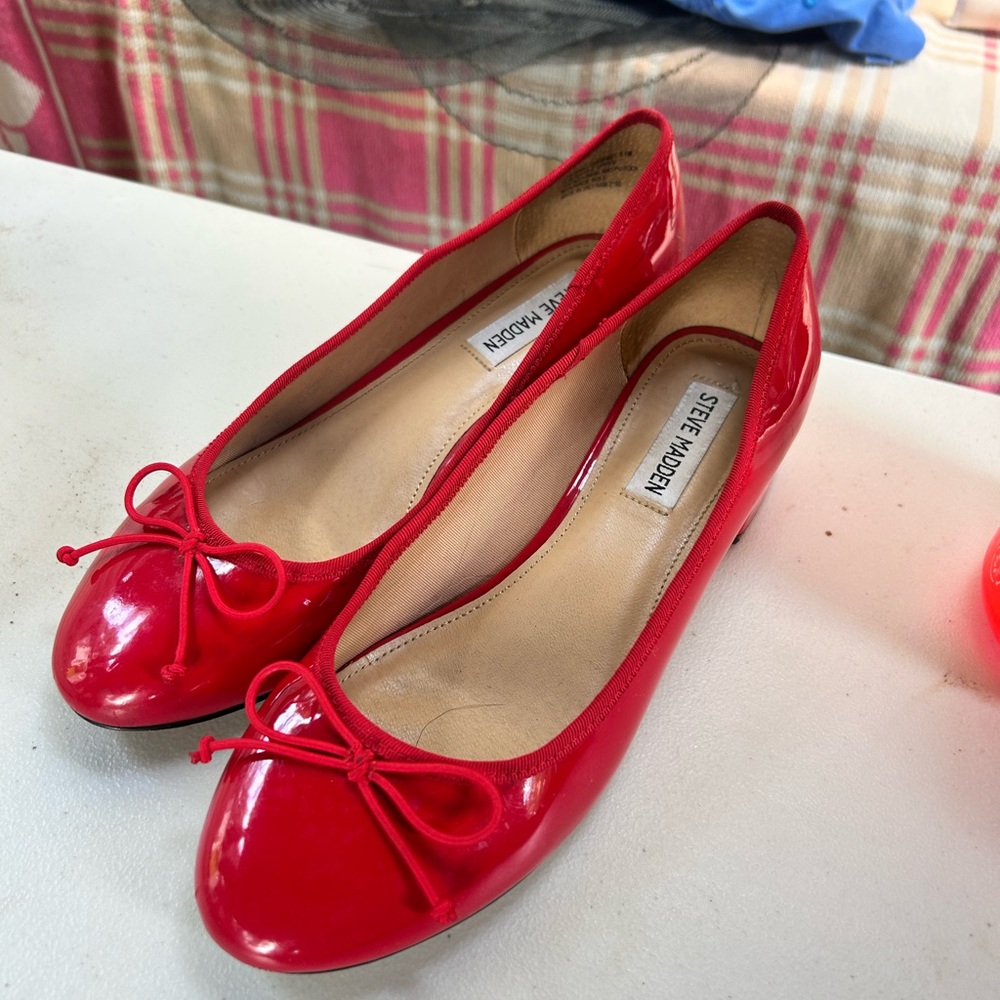 Red Ballet Flats by